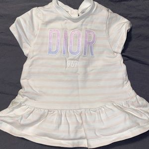 Baby dior dress for baby girls worn once size 3 months